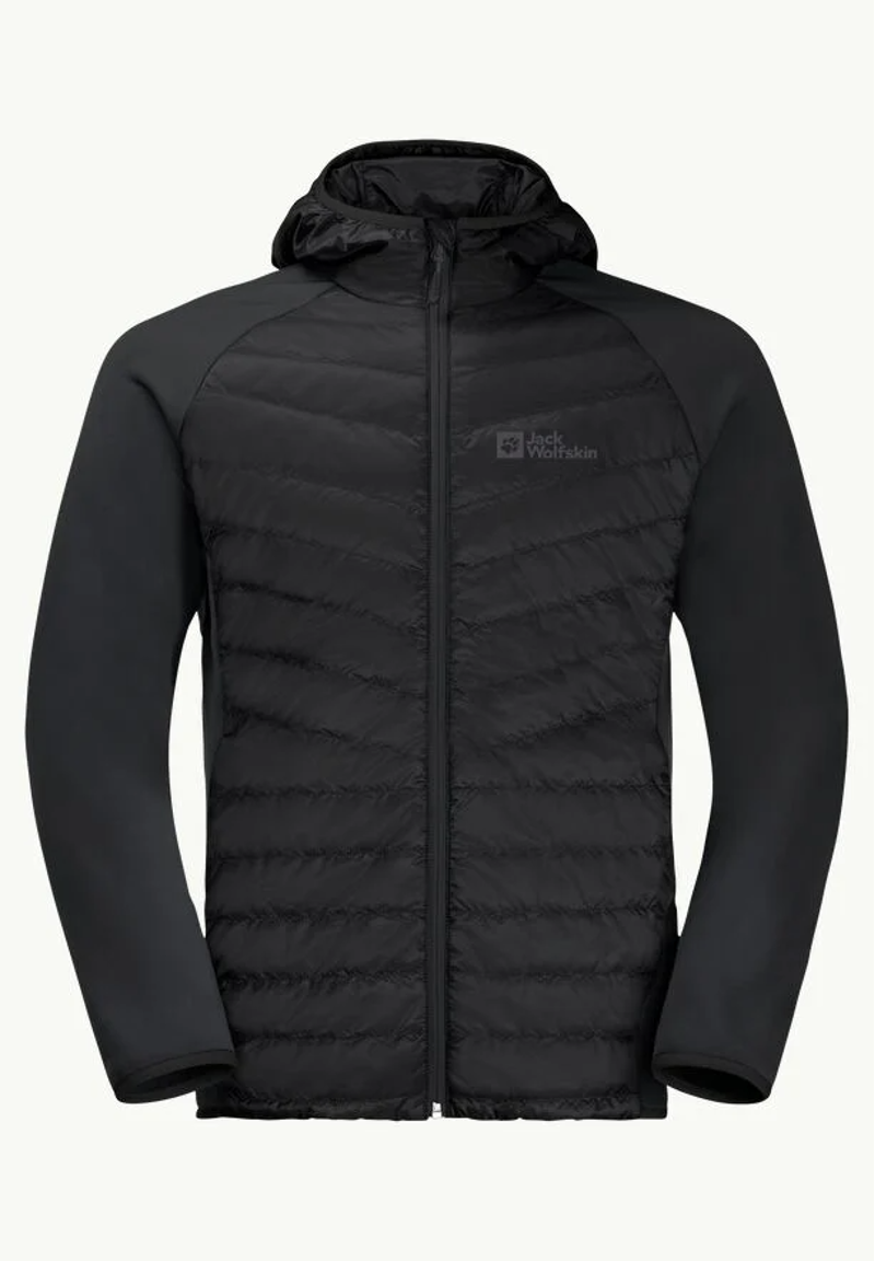 Jack Wolfskin Routeburn Pro Hybrid Jacket Mens in Black-1